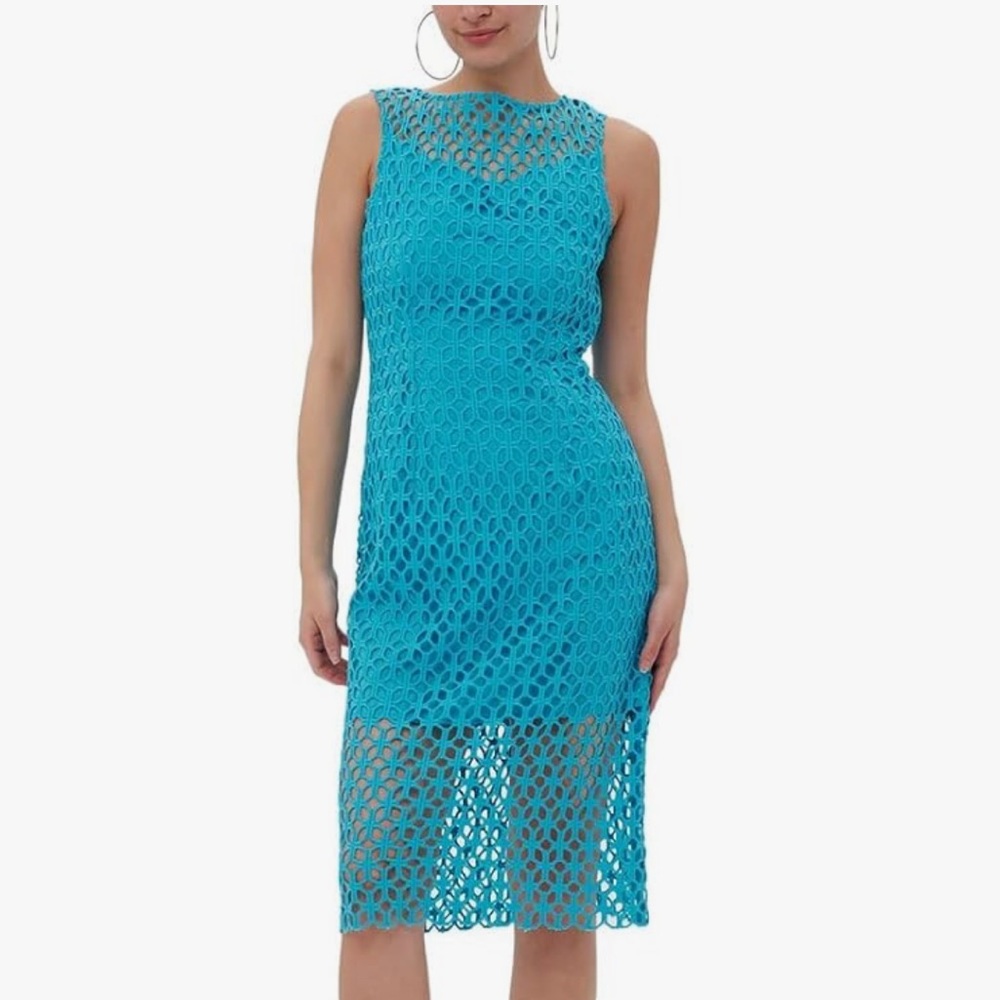 Trina Turk - crocheted sleeveless Dress 🆕